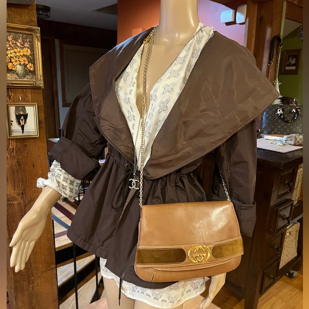 ❗️SOLD❗️Gucci Clutch😍Beautiful very unique Piece vintg great cond 11”x6.5😍😍 - Picture 3 of 16
